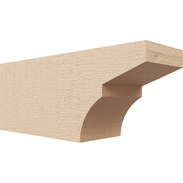 Ekena Millwork 6in. W x 8in. H x 20in. L Monterey Woodgrain TimberThane Rafter Tail, Primed Tan RFTUR06X08X20MONRCPR - main